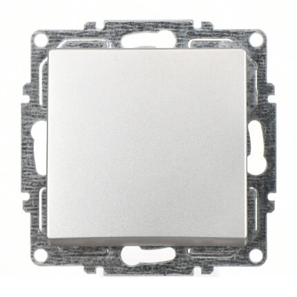 Visage Anahtar Gümüş Vidalı Anahtar - 10AX 250V - Günsan - 01281500-150101