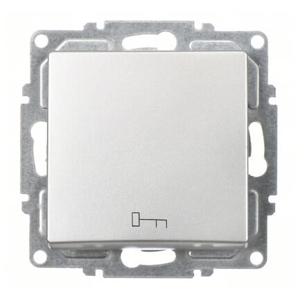 Visage Gümüş Klipsli Kapı Otomatiği - 10AX 250V - Günsan - 01281500-250110
