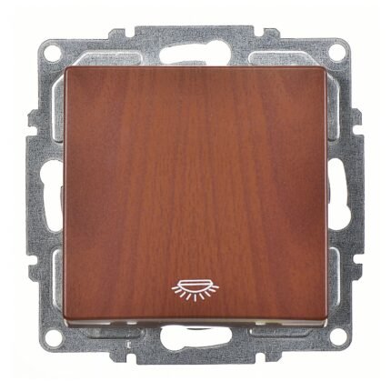 Visage Ceviz Klipsli Liht Anahtar - 10AX 250V - Günsan - 01282000-250105