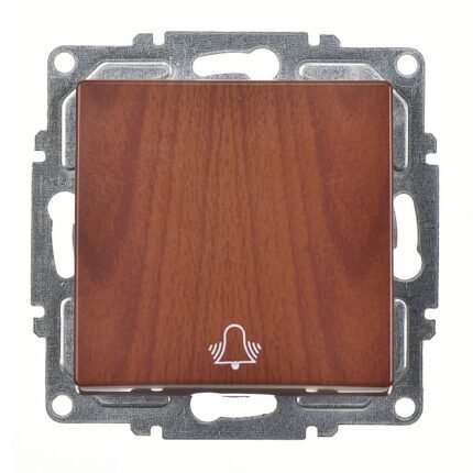 Visage Ceviz Vidalı Zil Butonu - 10AX 250V - Günsan - 01282000-150111