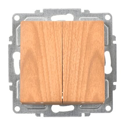 Visage Akçaağaç Vidalı Komütatör Anahtar - 10AX 250V - Günsan - 01282300-150103
