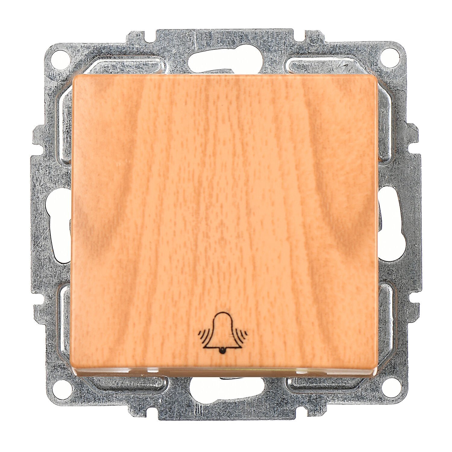 01282300-150111.jpg Visage Akçaağaç Klipsli Zil Butonu - 10AX 250V - Günsan - 01282300-250111 - Görsel 1
