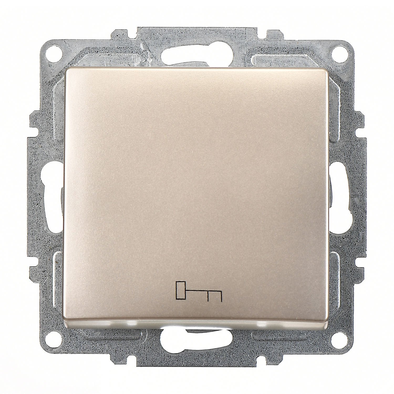 01282500-150110-1.jpg Visage Metalik Bej Vidalı Kapı Otomatiği - 10AX 250V - Günsan - 01282500-150110 - Görsel 1