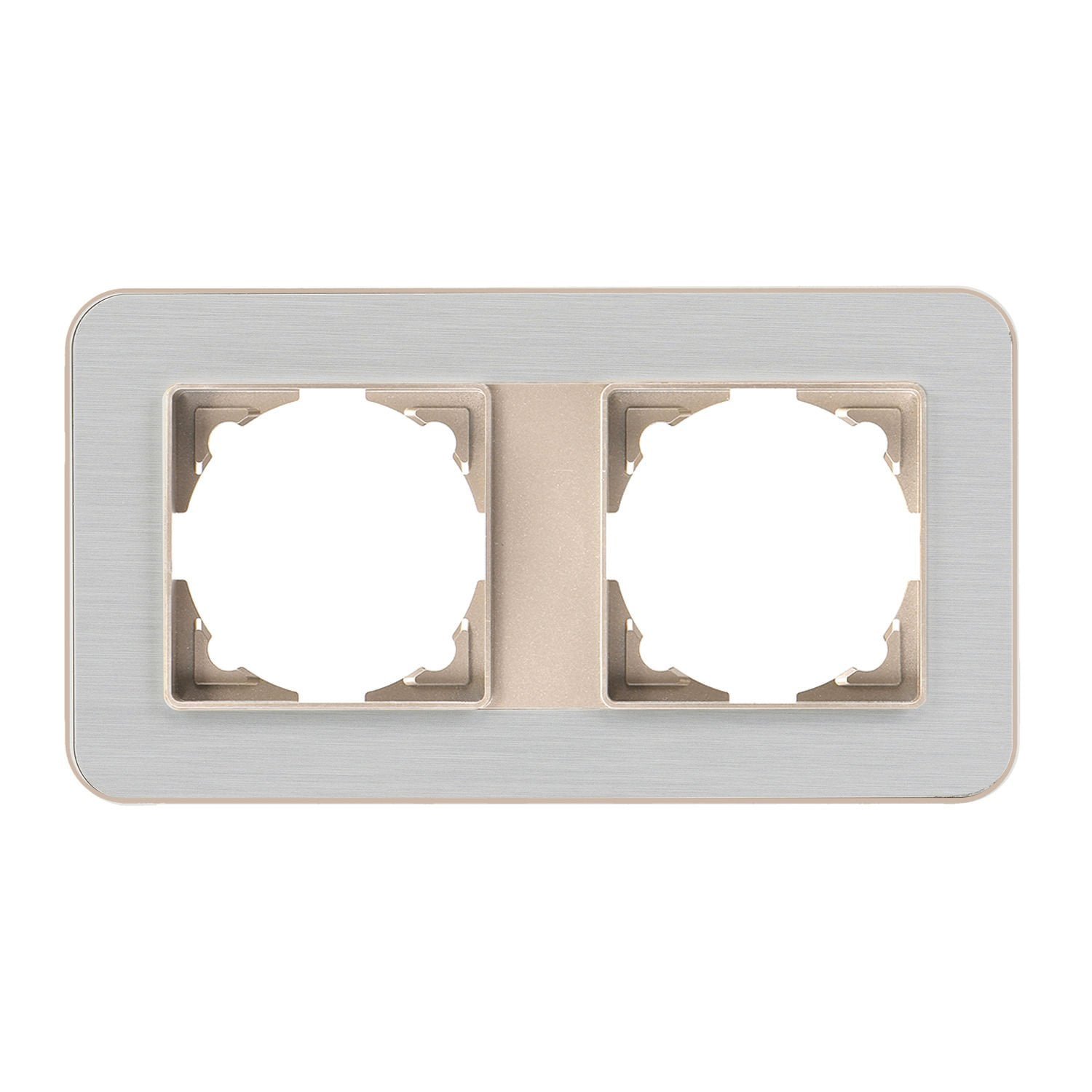 01382500-201141.jpg Radius Metalik Bej & Silver Light İkili Çerçeve - Günsan - 01382500-201141 - Görsel 1