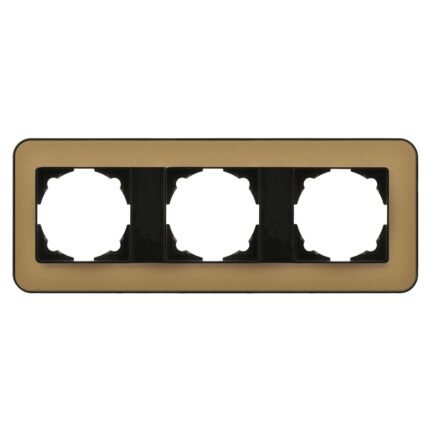 Radius Metalik Siyah & Pearl Gold Üçlü Çerçeve - Günsan - 01383400-606143