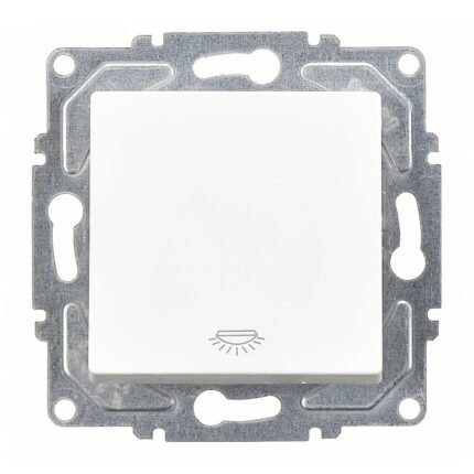 Eqona Beyaz Klipsli Liht Anahtar 10AX 250V - Günsan - 01401100-250105
