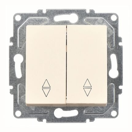 Eqona Krem Vidalı Komütatör Vavien Anahtar 10AX 250V - Günsan - 01401200-150109