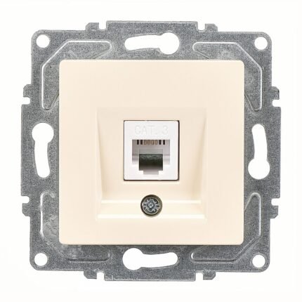 Eqona Krem Vidalı Nümeris Telefon Prizi (Cat3) - Günsan - 01401200-157120