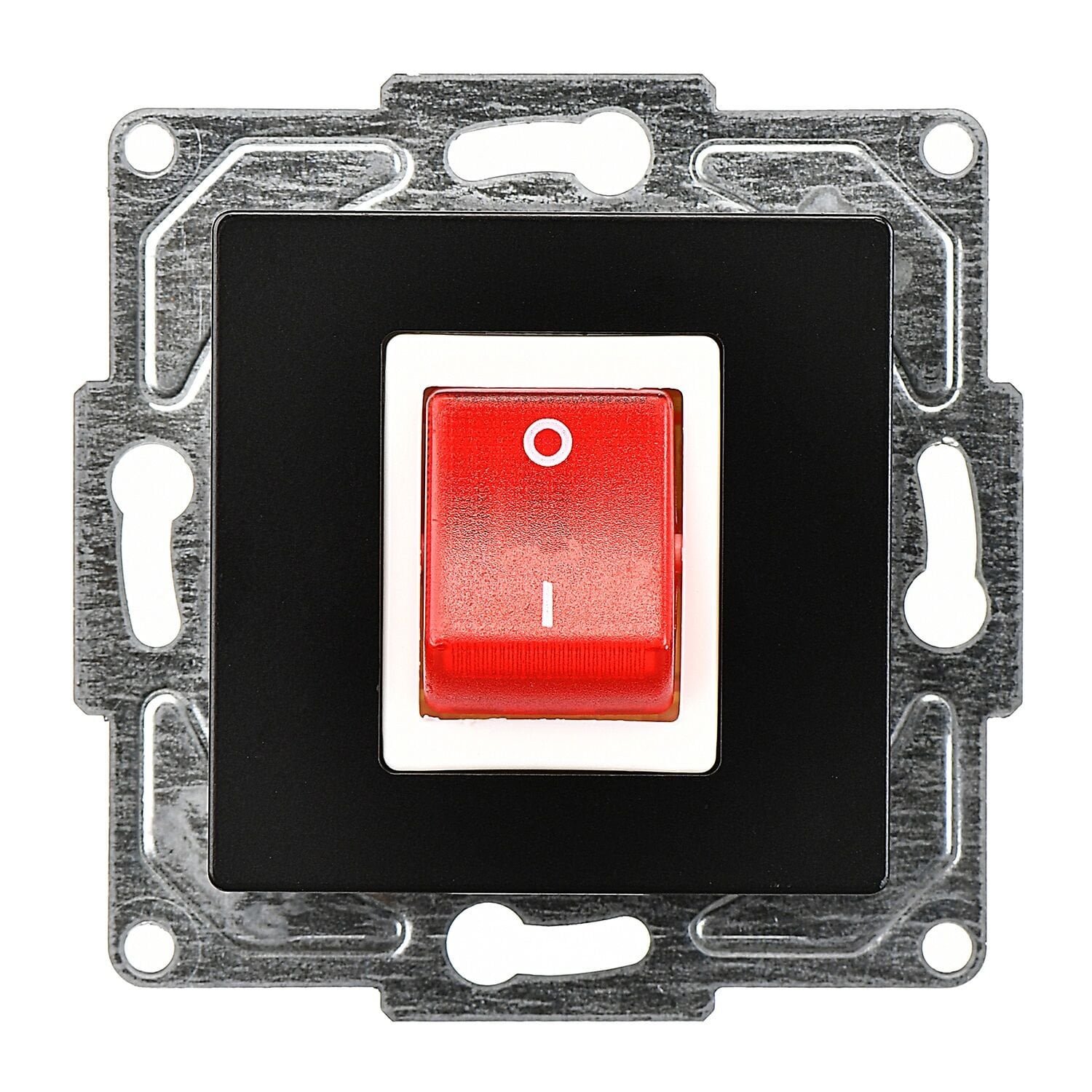 01403400-150163.jpg Eqona Metalik Siyah Vidalı Boiler Anahtar - 10AX 250V - Günsan - 01403400-150163 - Görsel 1