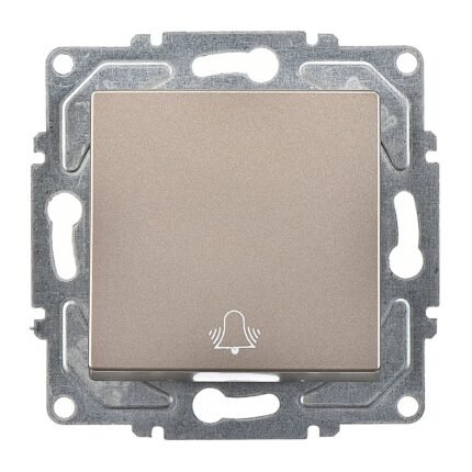 Eqona Mocha Klipsli Zil Butonu - 10AX 250V - Günsan - 01403500-250111