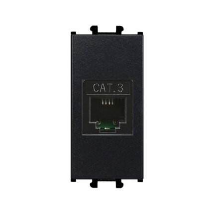 Domino Siyah Telefon Prizi (Cat3) 1M - Günsan - 01431410-157120