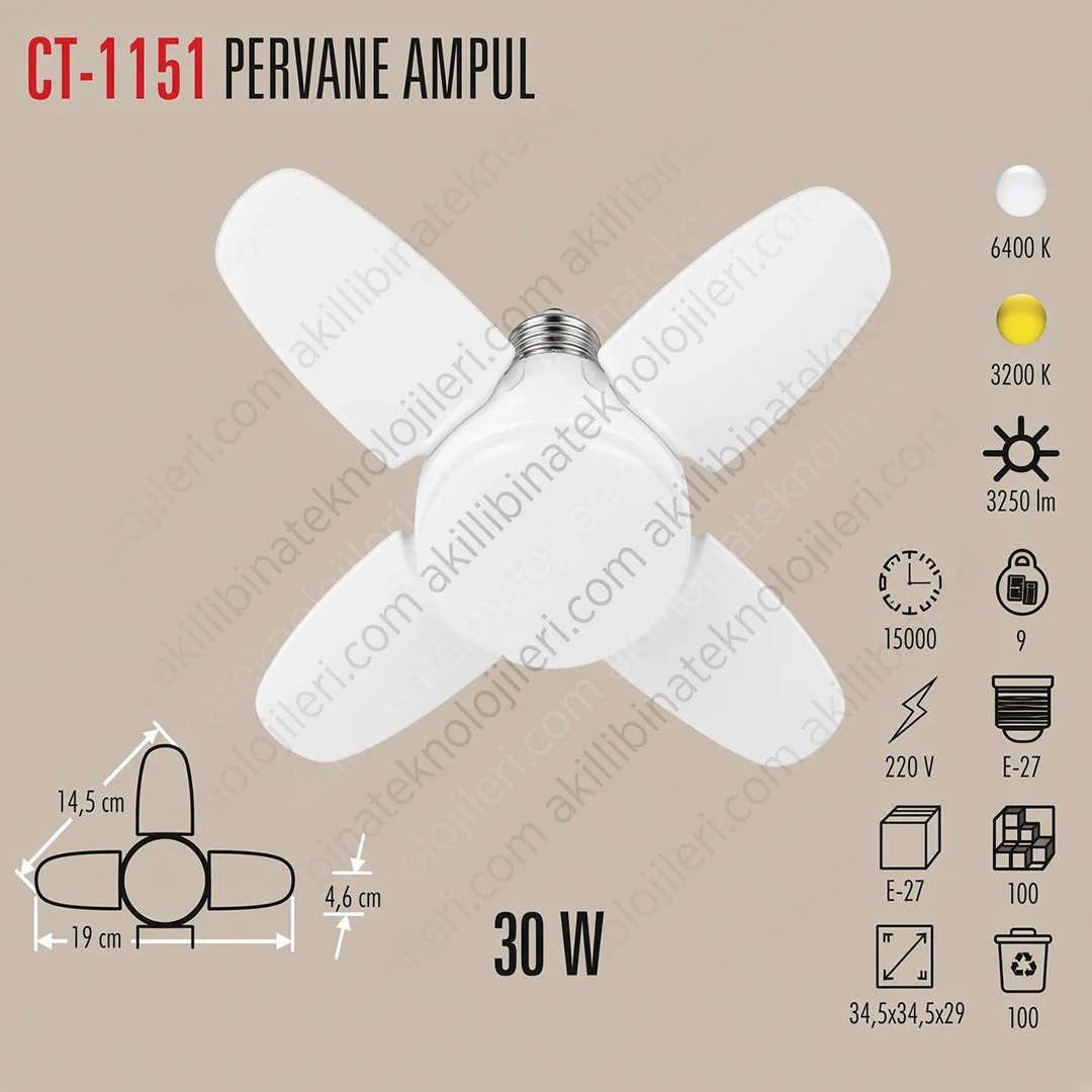 CT-1151 Cata CT-1151 30 W LED Aydınlatma Ürünü - Görsel 1