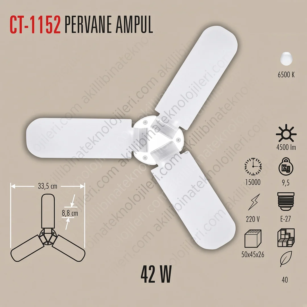 CT-1152 Cata CT-1152 42 W 6400K Beyaz Led Panel - Görsel 1