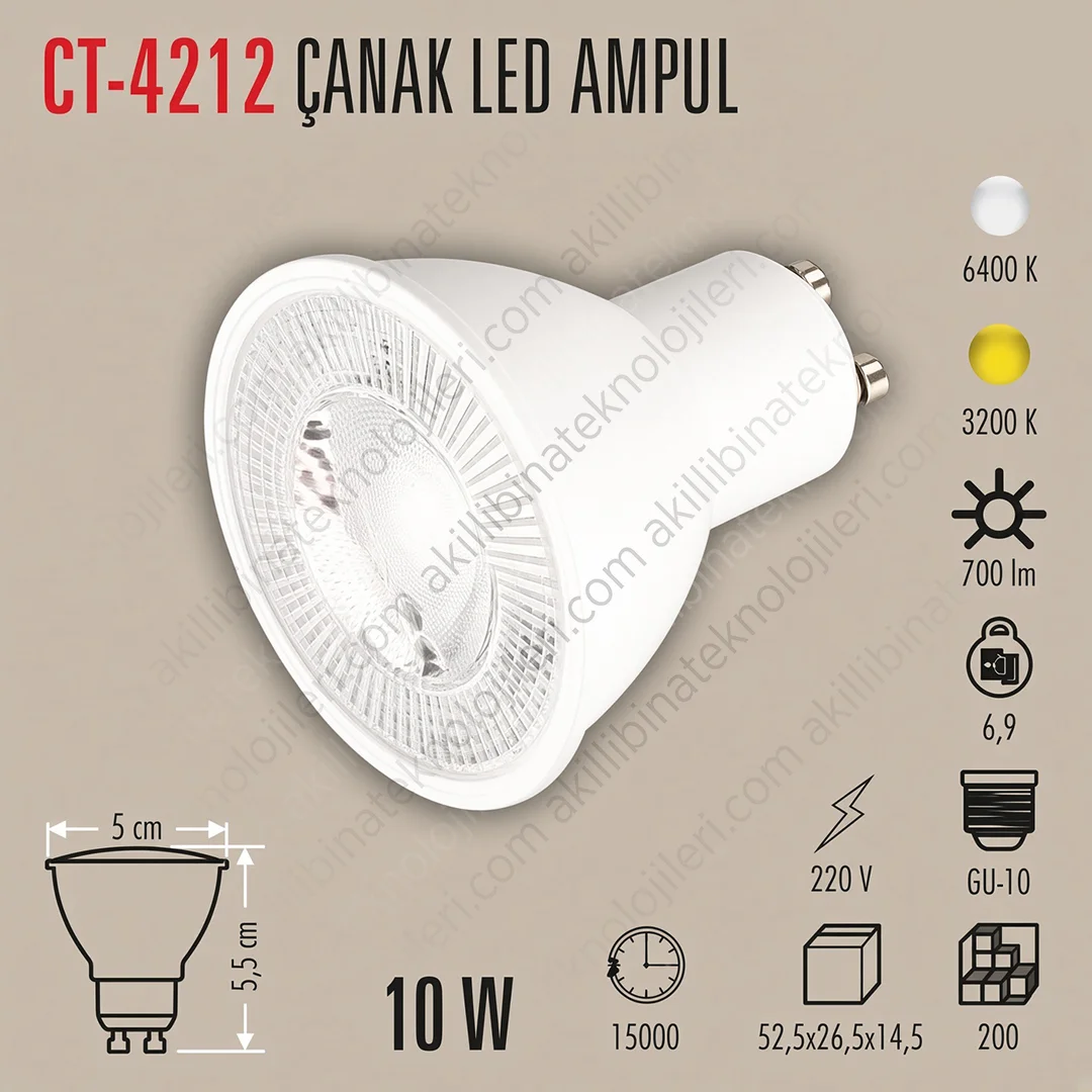 CT-4212 Cata CT-4212 10 W LED Aydınlatma Ürünü - Görsel 1