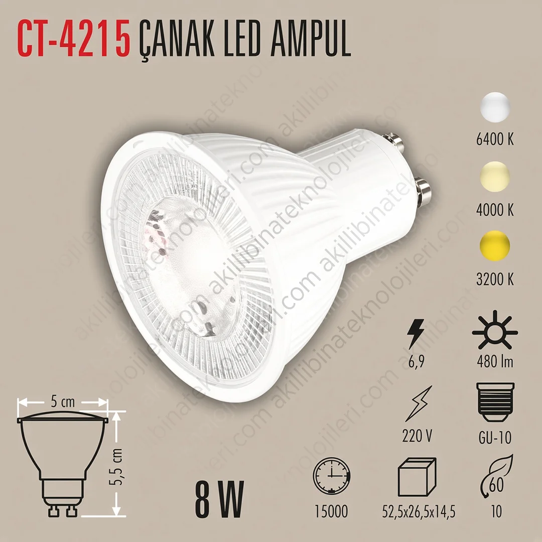 CT-4215 Cata CT-4215 8W LED Ürün - Görsel 1