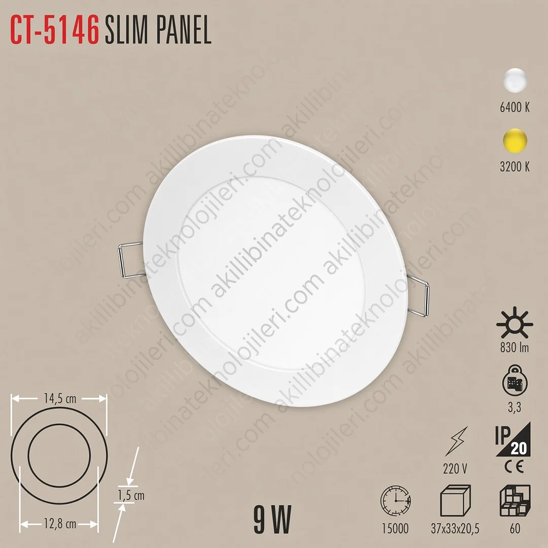 CT-5146 Cata CT-5146 9W Beyaz Gün Işığı LED Ampul - Görsel 1