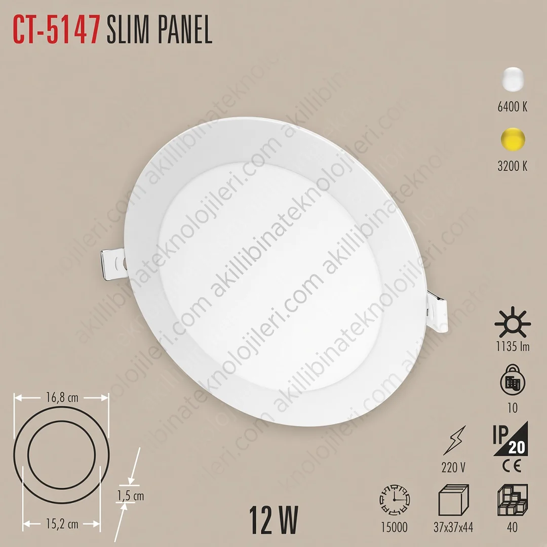 CT-5147 Cata CT-5147 12W LED Armatür - Görsel 1