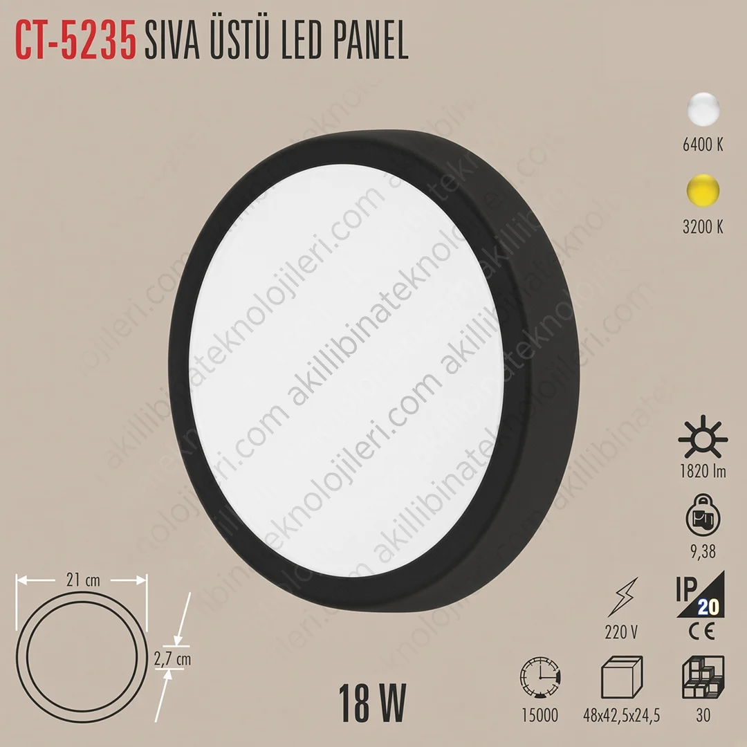 CT-5235 Cata CT-5235 18 W LED Aydınlatma - Görsel 1