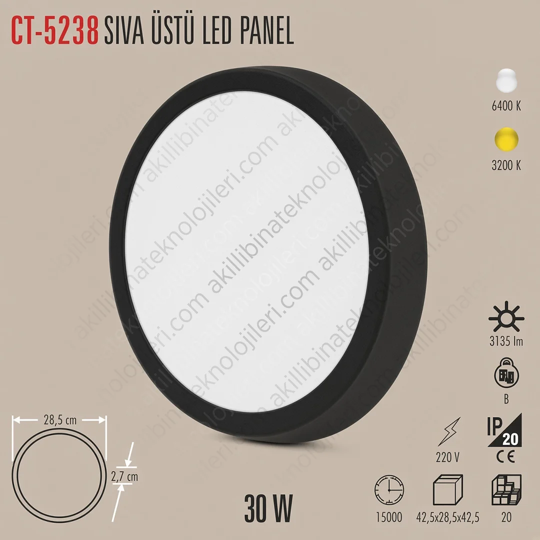CT-5238 Cata CT-5238 30 W LED Armatür - Görsel 1