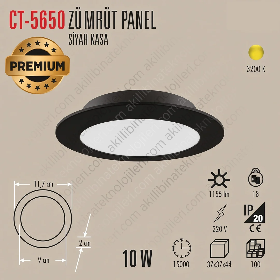 CT-5650 Cata CT-5650 10 W 3200K Gün Işığı LED Ampul - Görsel 1