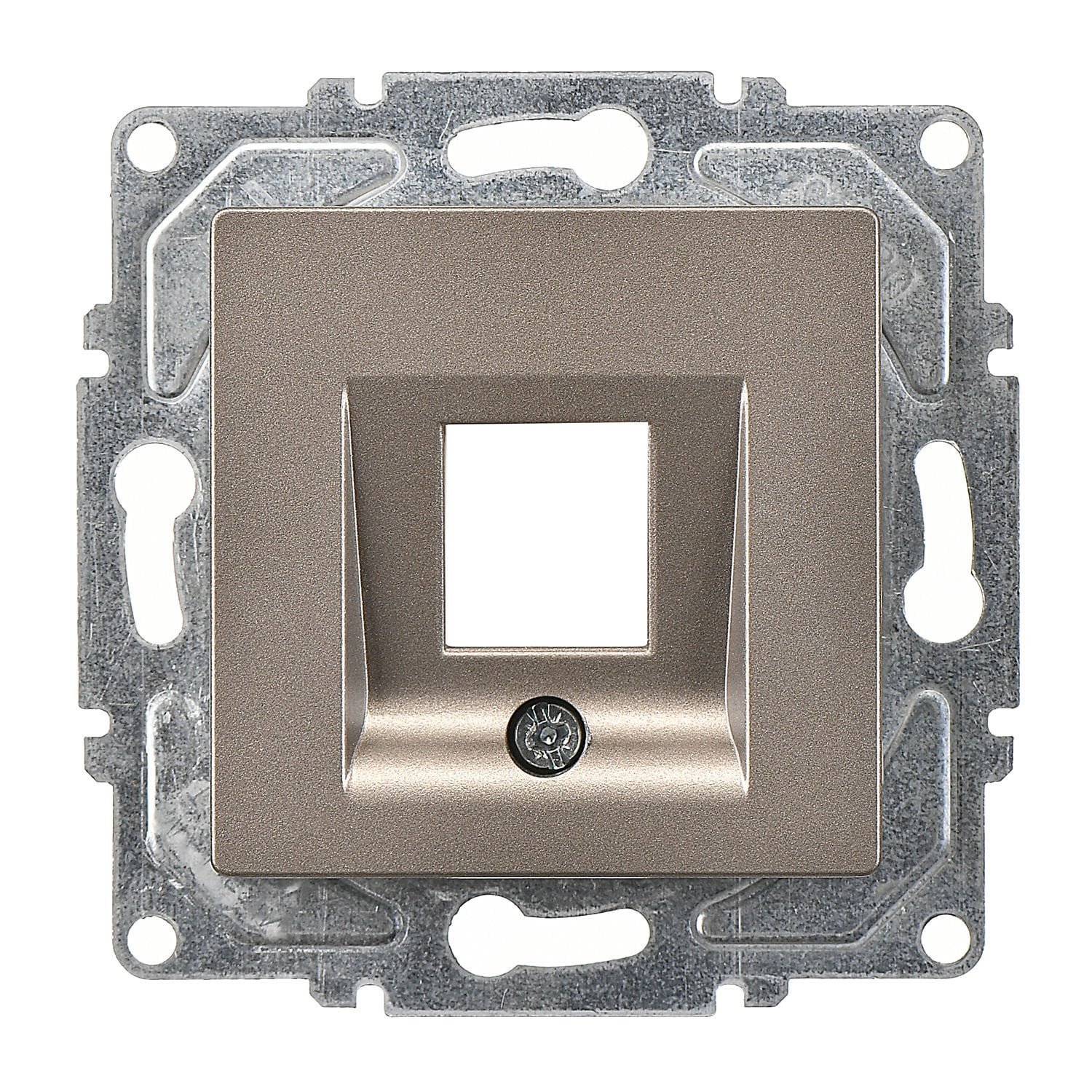 eqona-moka-133-1.jpg Eqona Metalik Bej Vidalı Data Prizi - Jaksız - Günsan - 01402500-157129 - Görsel 1