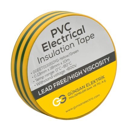 Valta Elekrik İzolasyon Bandı Sarı/Yeşil 0,13mmX18mmX10m - Günsan - GGEET0131810YG
