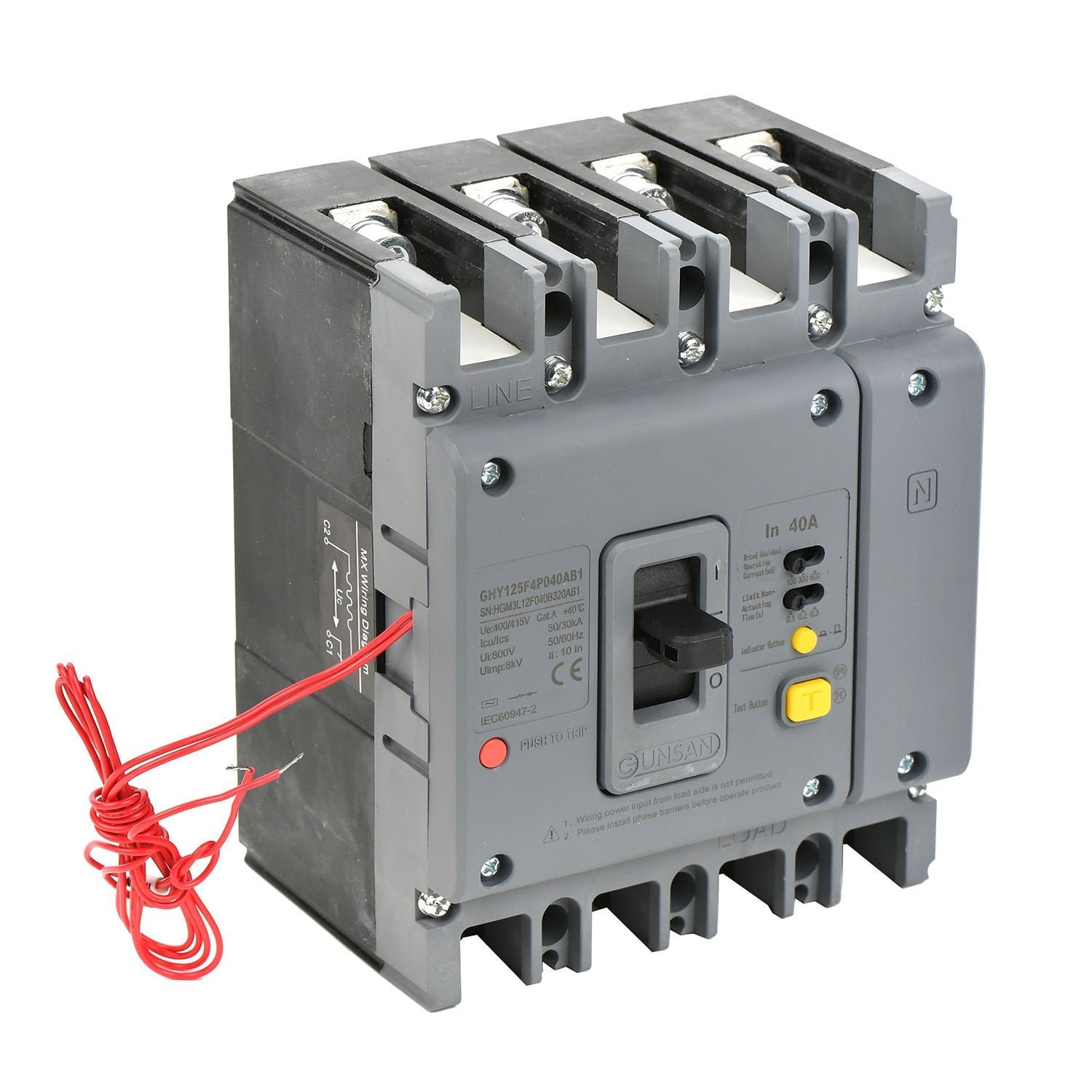 ghy630f4p630ab3.jpg Valta Yangın Korumalı Kompakt Şalter 4P 70kA 100/300/500mA 630A - Günsan - GHY630F4P630AB3 - Görsel 1