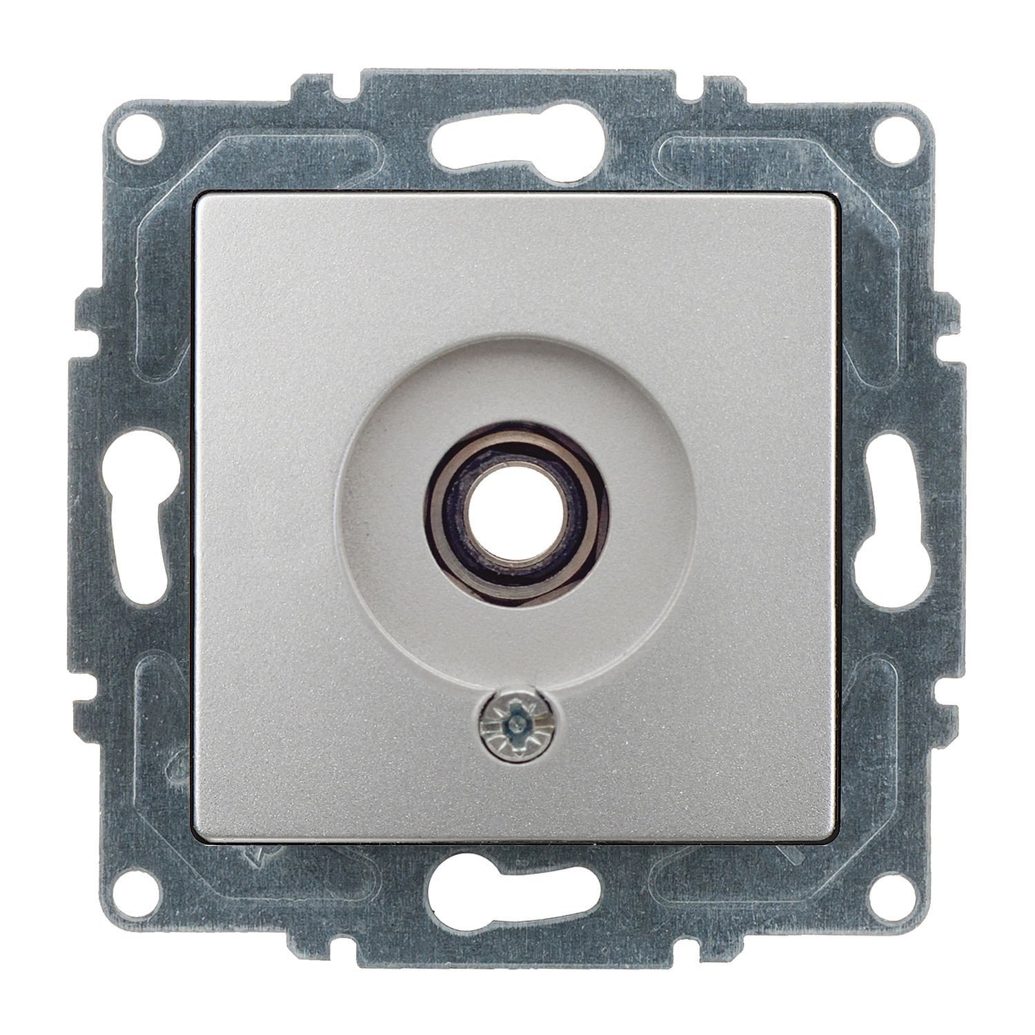mekanizma-01281500-157359.jpg Visage Gümüş Mikrofon Prizi - Günsan - 01281500-157359 - Görsel 1