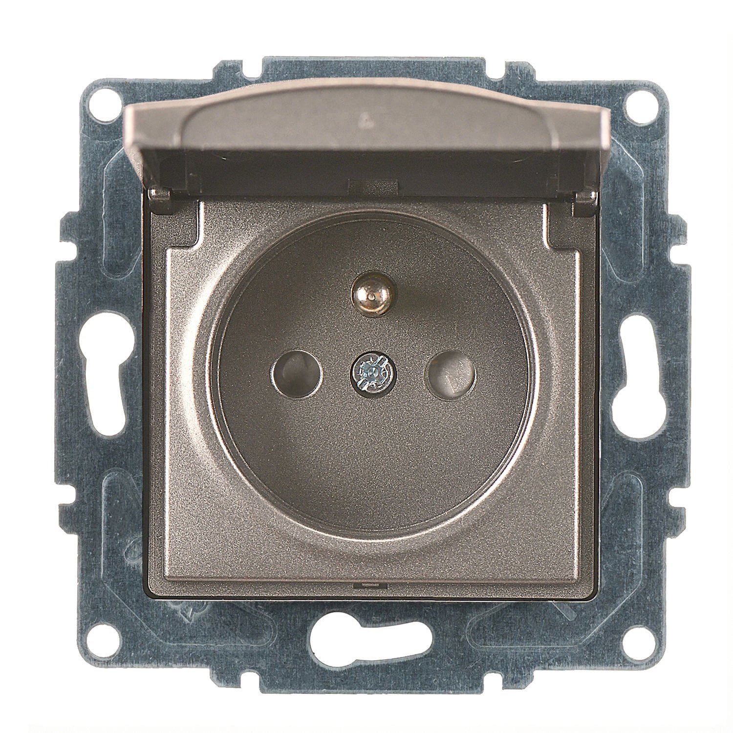 mekanizma-olacak-01283500-253136.jpg Visage Mocha Çocuk Korumalı Kapaklı UPS Priz - Klipsli - Günsan - 01283500-253136 - Görsel 1