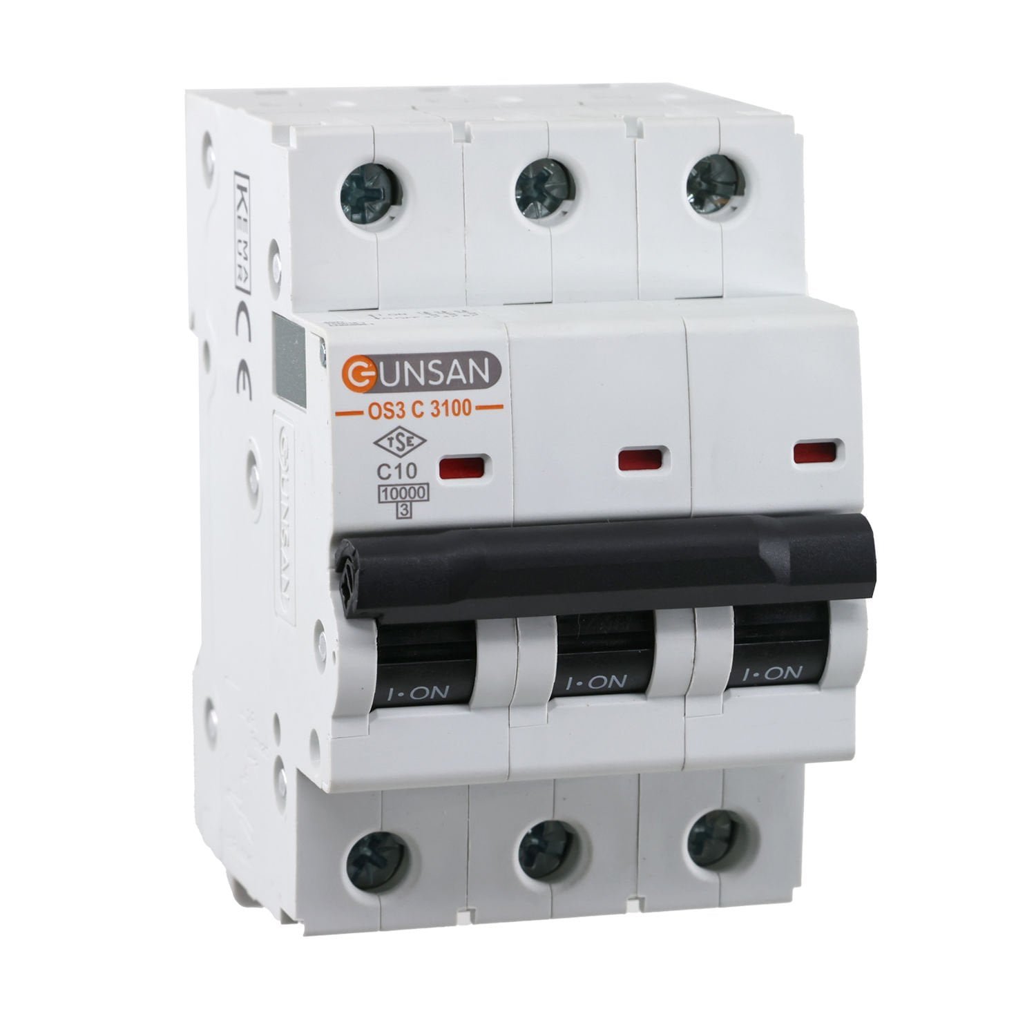os3c3100-10.jpg Valta Otomatik Sigorta 10kA C Tip 3P 10A - Günsan - OS3C3100-10 - Görsel 1