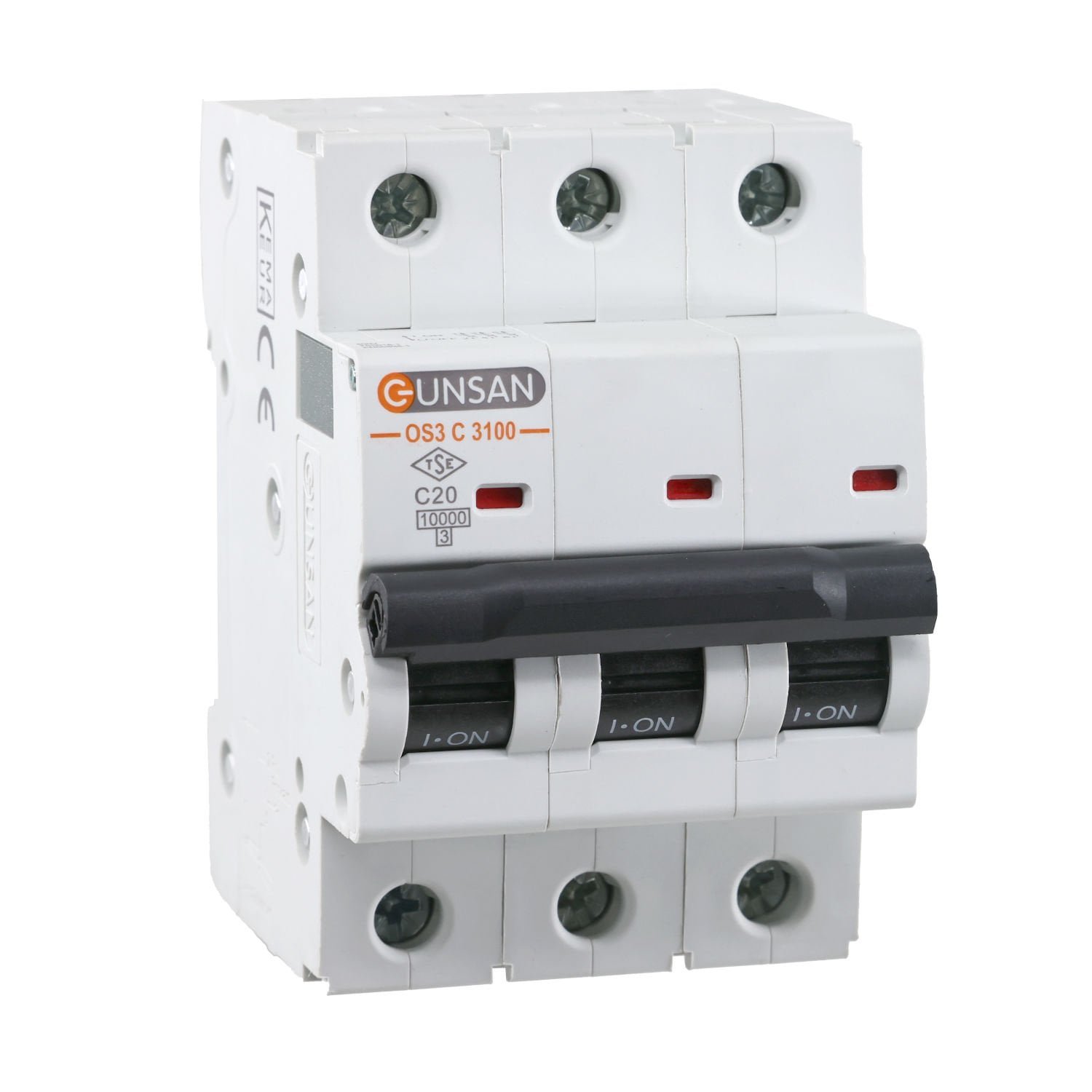 os3c3100-20.jpg Valta Otomatik Sigorta 10kA C Tip 3P 20A - Günsan - OS3C3100-20 - Görsel 1