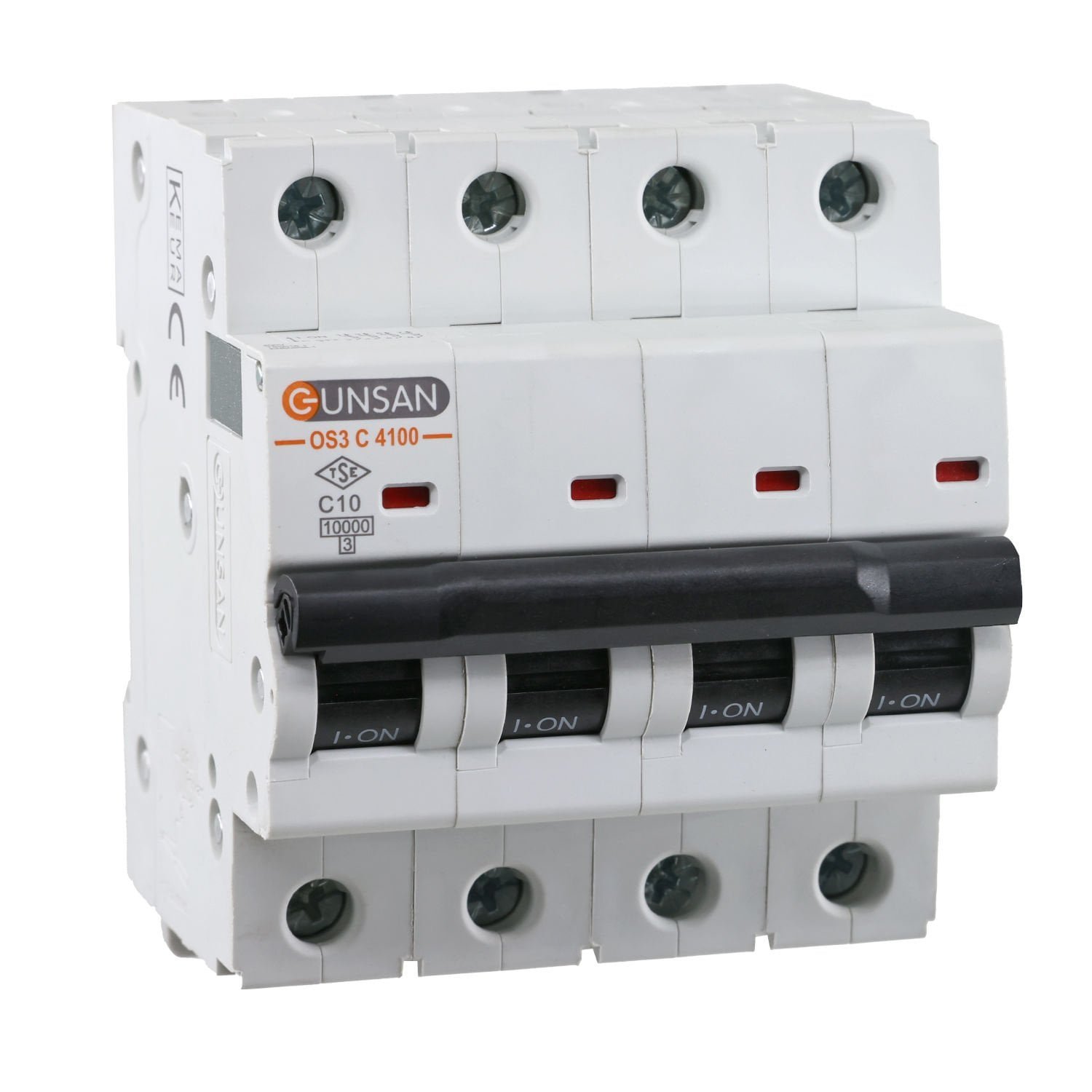os3c4100-10.jpg Valta Otomatik Sigorta 10kA C Tip 4P 10A - Günsan - OS3C4100-10 - Görsel 1
