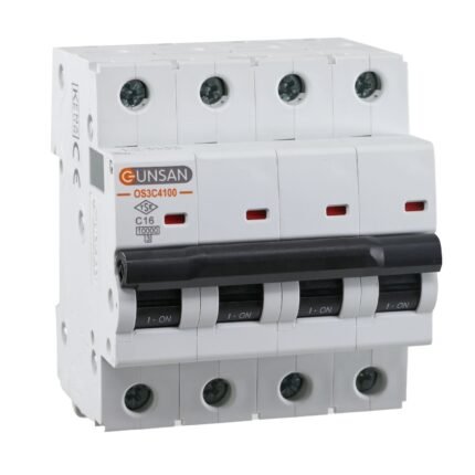Valta Otomatik Sigorta 10kA C Tip 4P 16A - Günsan - OS3C4100-16
