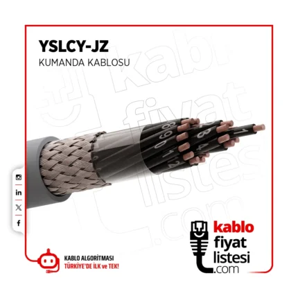 5x6 mm² YSLCY-JZ Kumanda Kablosu - Erse Kablo